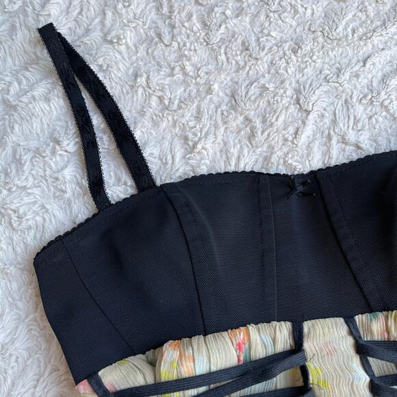 SOLD VDP Collection Italy silk lace-up corset fairy grunge dress goth whimsigoth - Picture 7 of 17